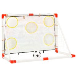 Fotballmålsett for barn med målvegg 120x51x77,5 cm