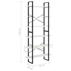 Høyskap hvit 100x30x210 cm heltre furu