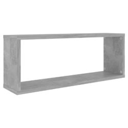 Vegghyller kubeformet 2 stk betonggrå 60x15x23 cm sponplate