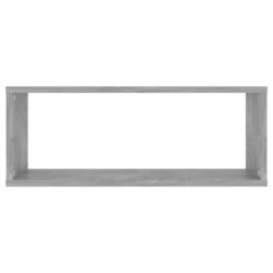 Vegghyller kubeformet 2 stk betonggrå 60x15x23 cm sponplate