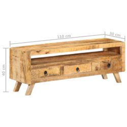 TV-benk 110x30x40 cm heltre mango