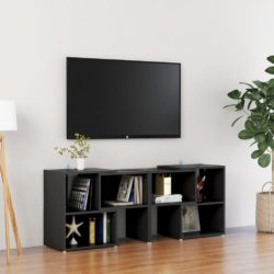 TV-benk svart 104x30x52 cm konstruert tre