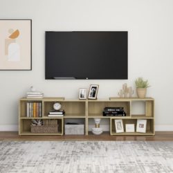 TV-benk sonoma eik 149x30x52 cm konstruert tre