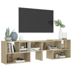 TV-benk sonoma eik 149x30x52 cm konstruert tre