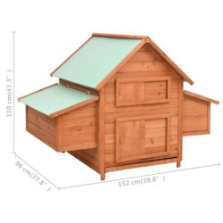 Hønsehus 152x96x110 cm heltre gran