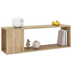 TV-benk sonoma eik 100x24x32 cm konstruert tre