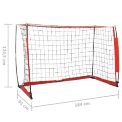 Fotballmål 184x91x124,5 cm stål