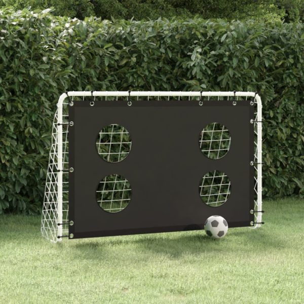 Fotballmål treningsnett stål 184x61x122 cm