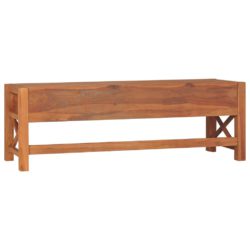 TV-benk med skuffer 120x40x45 cm heltre teak