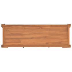 TV-benk med skuffer 120x40x45 cm heltre teak