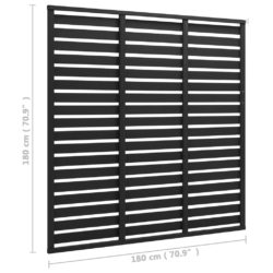 Gjerdepanel WPC 180×180 cm svart