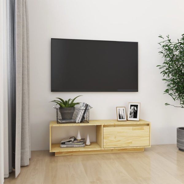 TV-benk 110x30x33,5 cm heltre furu