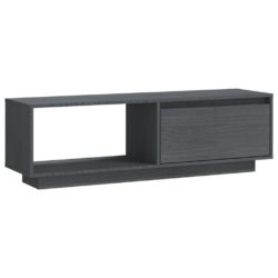 TV-benk 110x30x33,5 cm heltre furu grå