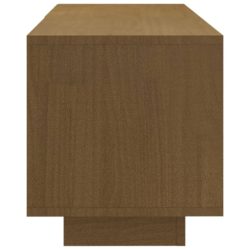 TV-benk 110x30x33,5 cm heltre furu honningbrun