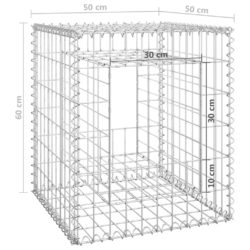 Gabionstolpe 50x50x60 cm jern