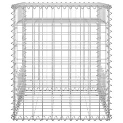 Gabionstolper 2 stk 50x50x60 cm jern