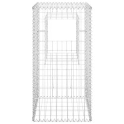 Gabionstolper 2 stk 50x50x100 cm jern