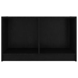 TV-benk svart 70x33x42 cm heltre furu