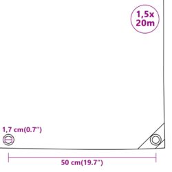 Presenning 650 g/m² 1,5×20 m