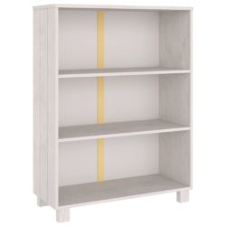 Bookhylle HAMAR hvit 85x35x112 cm heltre furu