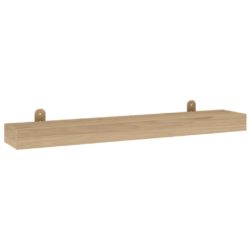 Vegghyller 2 stk 90x15x4 cm heltre teak