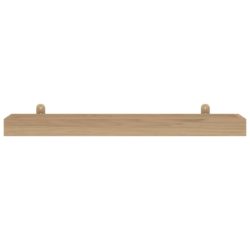 Vegghyller 2 stk 90x15x4 cm heltre teak