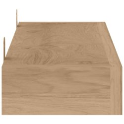 Vegghyller 2 stk 90x15x4 cm heltre teak