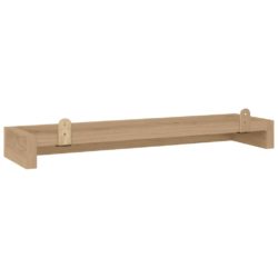 Vegghyller 2 stk 90x15x4 cm heltre teak