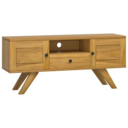 TV-benk 110x30x50 cm heltre teak