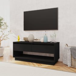 TV-benk svart 102x41x44 cm konstruert tre