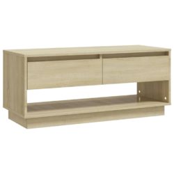 TV-benk sonoma eik 102x41x44 cm konstruert tre