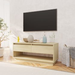 TV-benk sonoma eik 102x41x44 cm konstruert tre