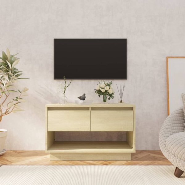 TV-benk sonoma eik 70x41x44 cm konstruert tre