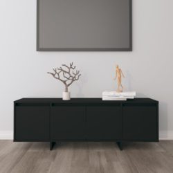 TV-benk svart 120x30x40,5 cm konstruert tre