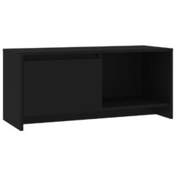 TV-benk svart 90x35x40 cm konstruert tre