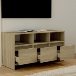 TV-benk sonoma eik 102×37,5×52,5 cm konstruert tre