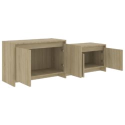 TV-benk sonoma eik 146,5x35x50 cm konstruert tre