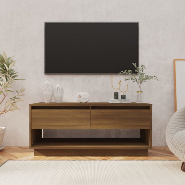 TV-benk sonoma eik 102x41x44 cm konstruert tre