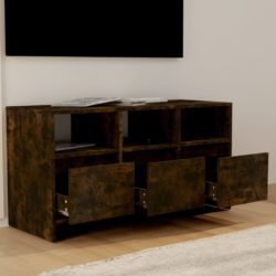 TV-benk røkt eik 102×37,5×52,5 cm konstruert tre