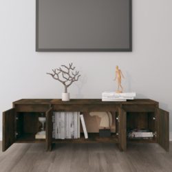 TV-benk røkt eik 120x30x40,5 cm konstruert tre