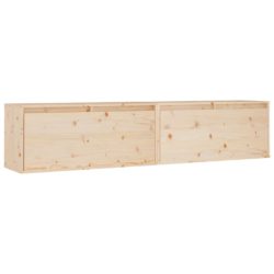 Veggskap 2 stk 80x30x35 cm heltre furu