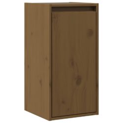 Veggskap 2 stk honningbrun 30x30x60 cm heltre furu