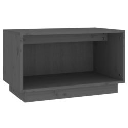 TV-benk grå 60x35x35 cm heltre furu