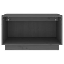 TV-benk grå 60x35x35 cm heltre furu