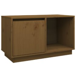 TV-benk honningbrun 74x35x44 cm heltre furu