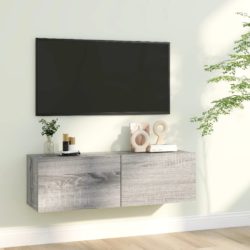 TV-benk grå sonoma 100x30x30 cm konstruert tre