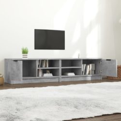 TV-benker 2 stk betonggrå 80x35x36,5 cm konstruert tre