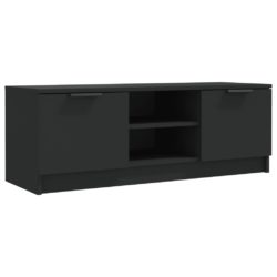 TV-benk svart 102x35x36,5 cm konstruert tre