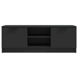 TV-benk svart 102x35x36,5 cm konstruert tre