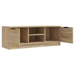 TV-benk sonoma eik 102x35x36,5 cm konstruert tre